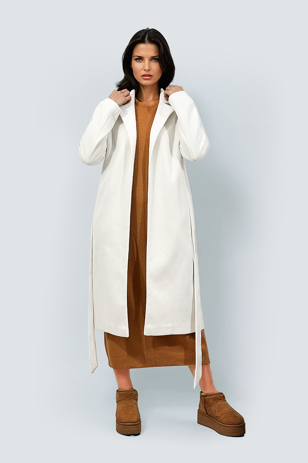 Pardesiu maxi alb