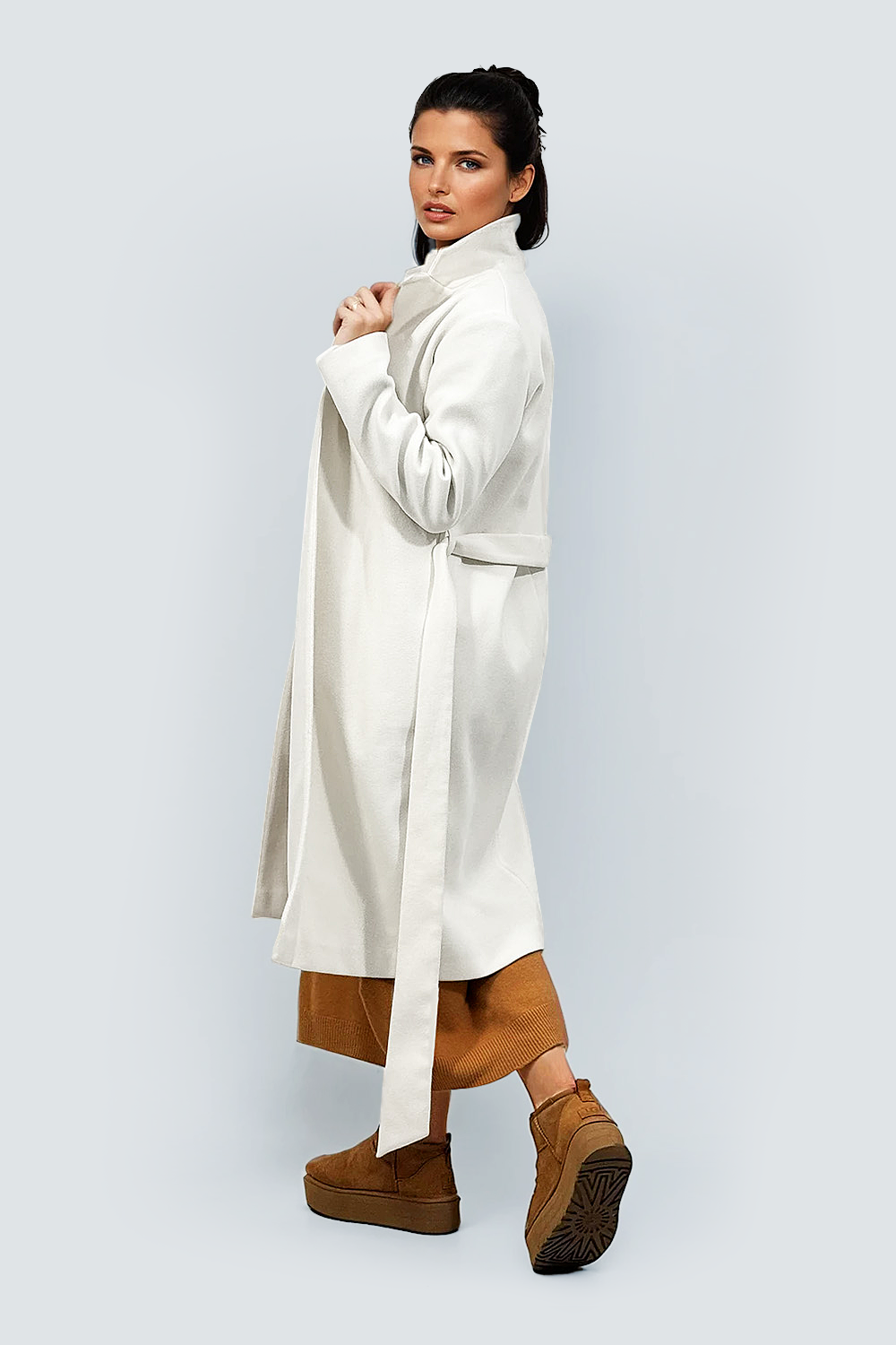 Pardesiu maxi alb